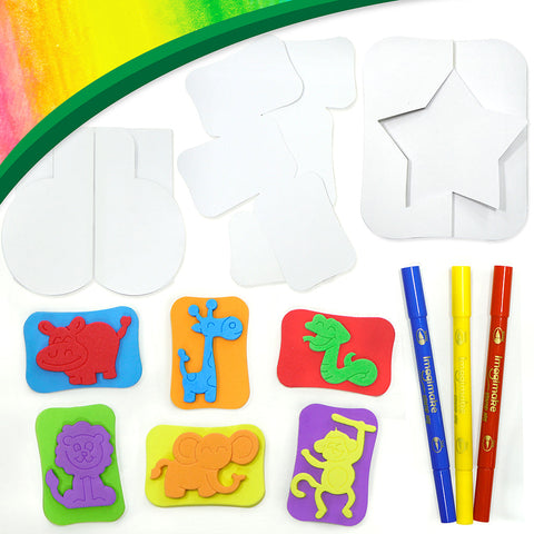 DIY Stamp Art - Jungle | Wash & Reuse Mess Free Fun - EKT3793