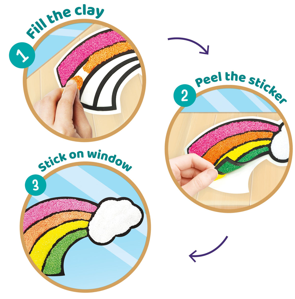 DIY Clay Stickers - Mega Wonderland | Air Dry Foam Clay - EKT3795