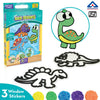 DIY Clay Stickers - Dino Pals | Air Dry Foam Clay - EKT3796