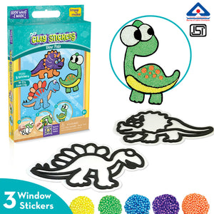 DIY Clay Stickers - Dino Pals | Air Dry Foam Clay - EKT3796