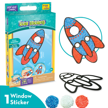 DIY Clay Stickers - Rocket | Air Dry Foam Clay - EKT3799