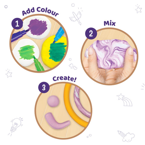 DIY Magic Clay - Marbling Animals |ÊColour Your Own Clay - EKT3803