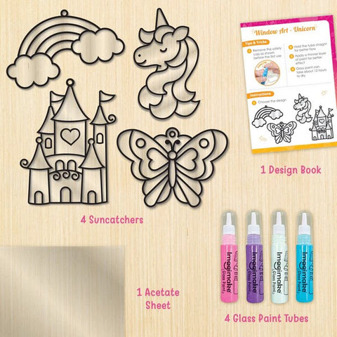 DIY Art - Unicorn | Glittering Glass Paint - EKT3804