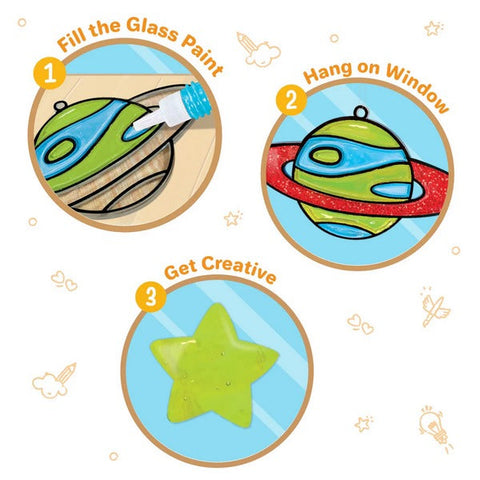 DIY Art - Space | Glittering Glass Paint - EKT3805
