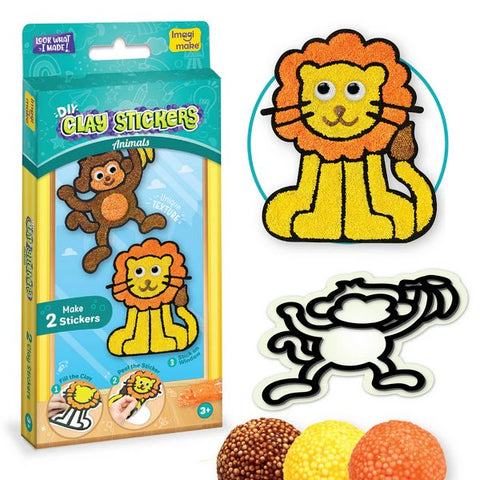 DIY Clay Stickers - Animals | Make 2 Stcikers - EKT3807