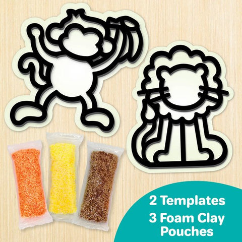 DIY Clay Stickers - Animals | Make 2 Stcikers - EKT3807