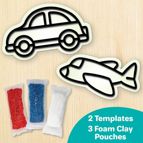 DIY Clay Stickers - Transport | Make 2 Stcikers - EKT3808