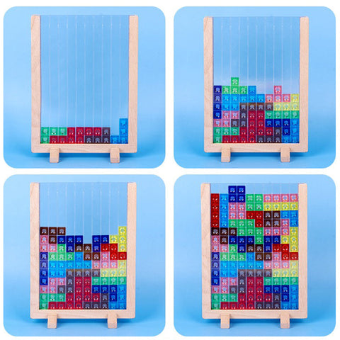 3D Transparent Tetris Game Puzzle Set | Intelligence Colourful Blocks - EKT3821