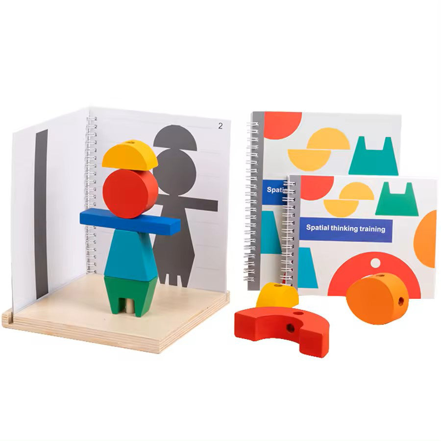 Wooden Building Blocks 3D Stereo Projection Space - EKT3822