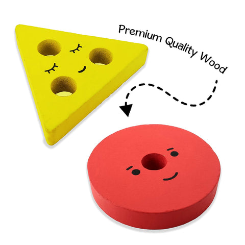 Wooden 5 in 1 Shape Sorter for Kids - EKT3826