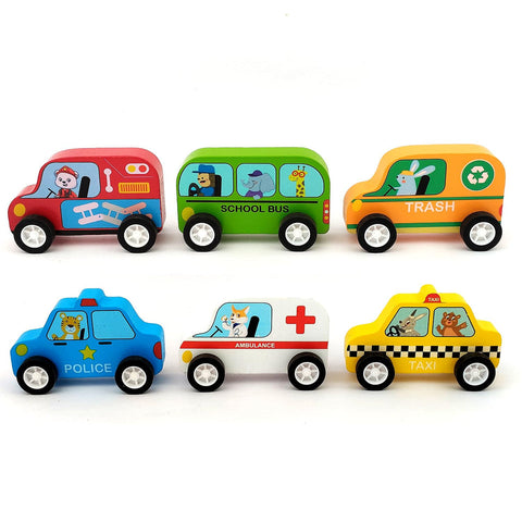 Wooden Car 1pc Random Design Will Be Shipped - EKT3829