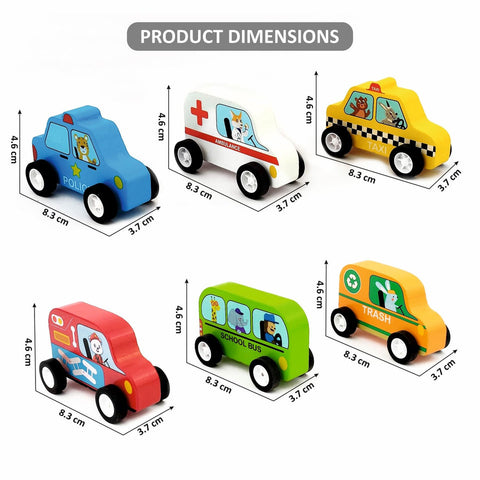 Wooden Car 1pc Random Design Will Be Shipped - EKT3829