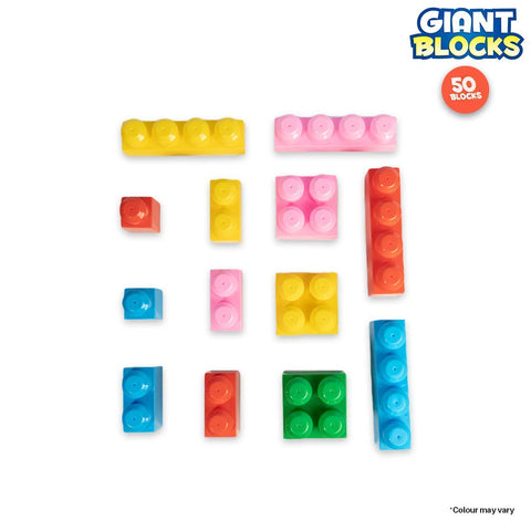 50 Pcs Big Building Blocks With Bag - EKT3831