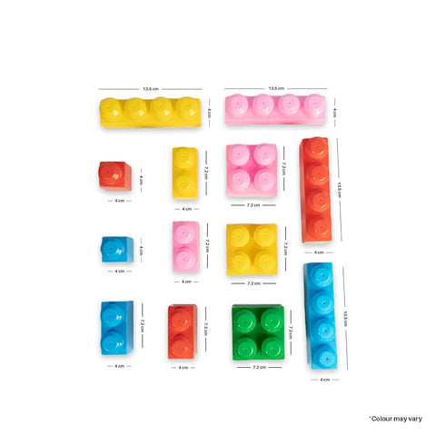 50 Pcs Big Building Blocks With Bag - EKT3831