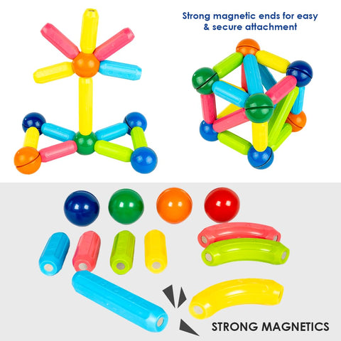 Magnetic Stick Block | Colourful Sticks And Balls - EKT3845