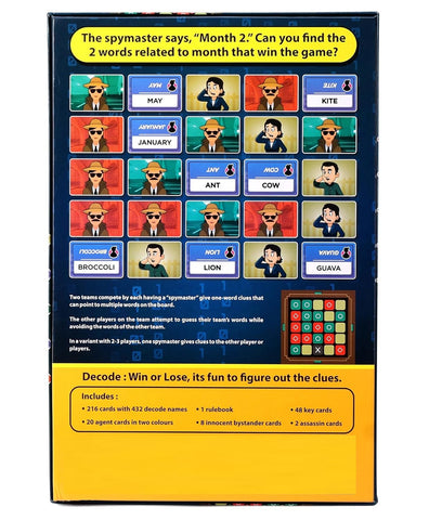 Top Secret Word Board Game | 2 To 8 Player Game - EKT3862