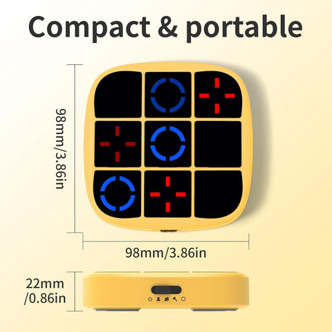 3 In 1 Electronic Tic Tac Toe Handheld Digital Puzzle Game - EKT3870