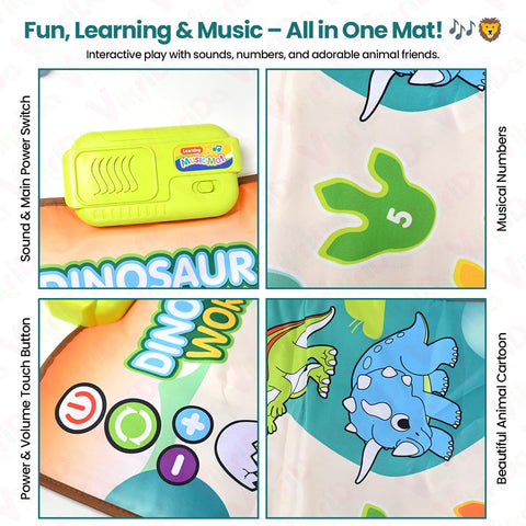 Musical Floor Mat And Paino Keyboard For Babies And Toddlers - EKT3873