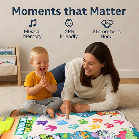 Musical Floor Mat And Paino Keyboard For Babies And Toddlers - EKT3873