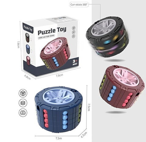 Cylinder Magic Bean  Rotate And Slide Puzzle Toy - EKT3881