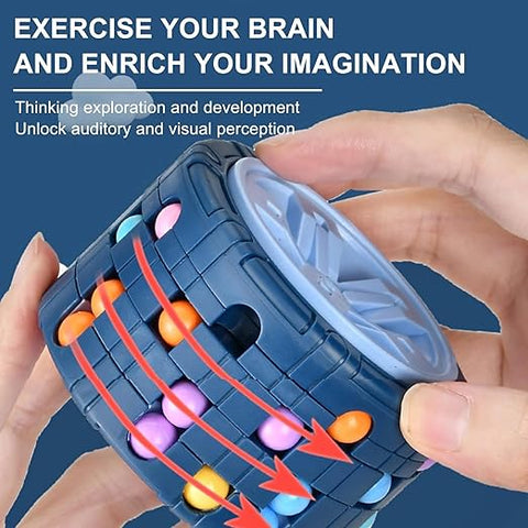 Cylinder Magic Bean  Rotate And Slide Puzzle Toy - EKT3881