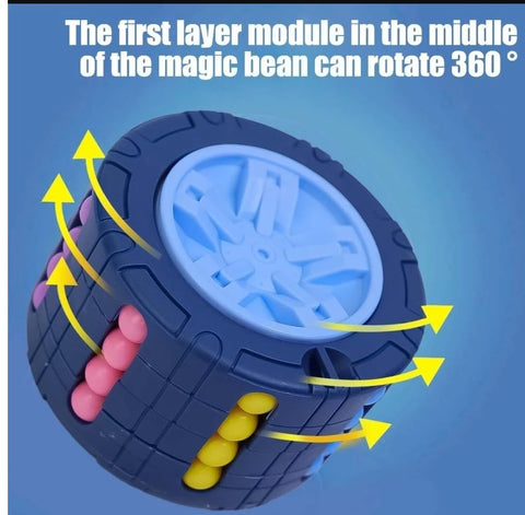 Cylinder Magic Bean  Rotate And Slide Puzzle Toy - EKT3881