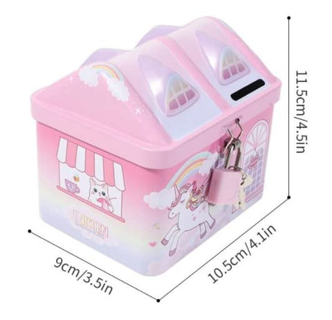 Unique Piggy Bank With Lock Random Colours - EKT3883