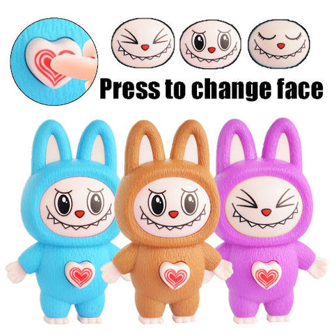 Labubu Face Changing Key Chain Random Colours - EKT3884