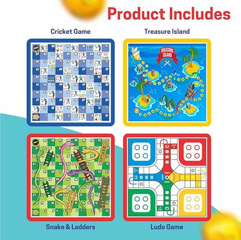 Business Game Board 5 In 1 Both Kids And Family - EKT3891