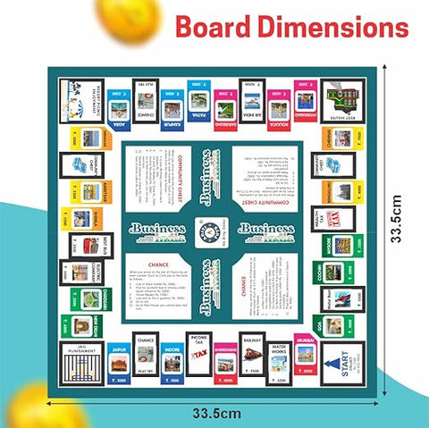 Business Game Board 5 In 1 Both Kids And Family - EKT3891