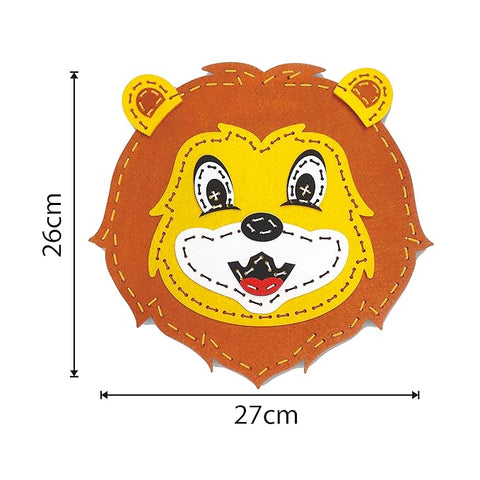 Cushion Making Lion A Perfect Sewing Diy Kit For Kids - EKT3897