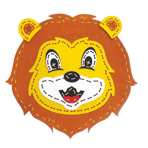Cushion Making Lion A Perfect Sewing Diy Kit For Kids - EKT3897