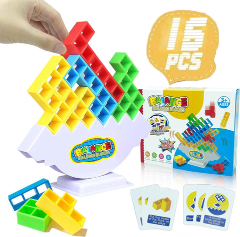 Swinging Tower Building Blocks 22 Cards With 16 Blocks - EKT3900