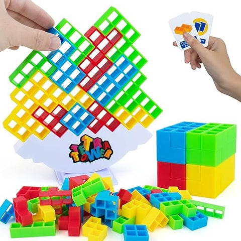 Swinging Tower Building Blocks 22 Cards With 16 Blocks - EKT3900