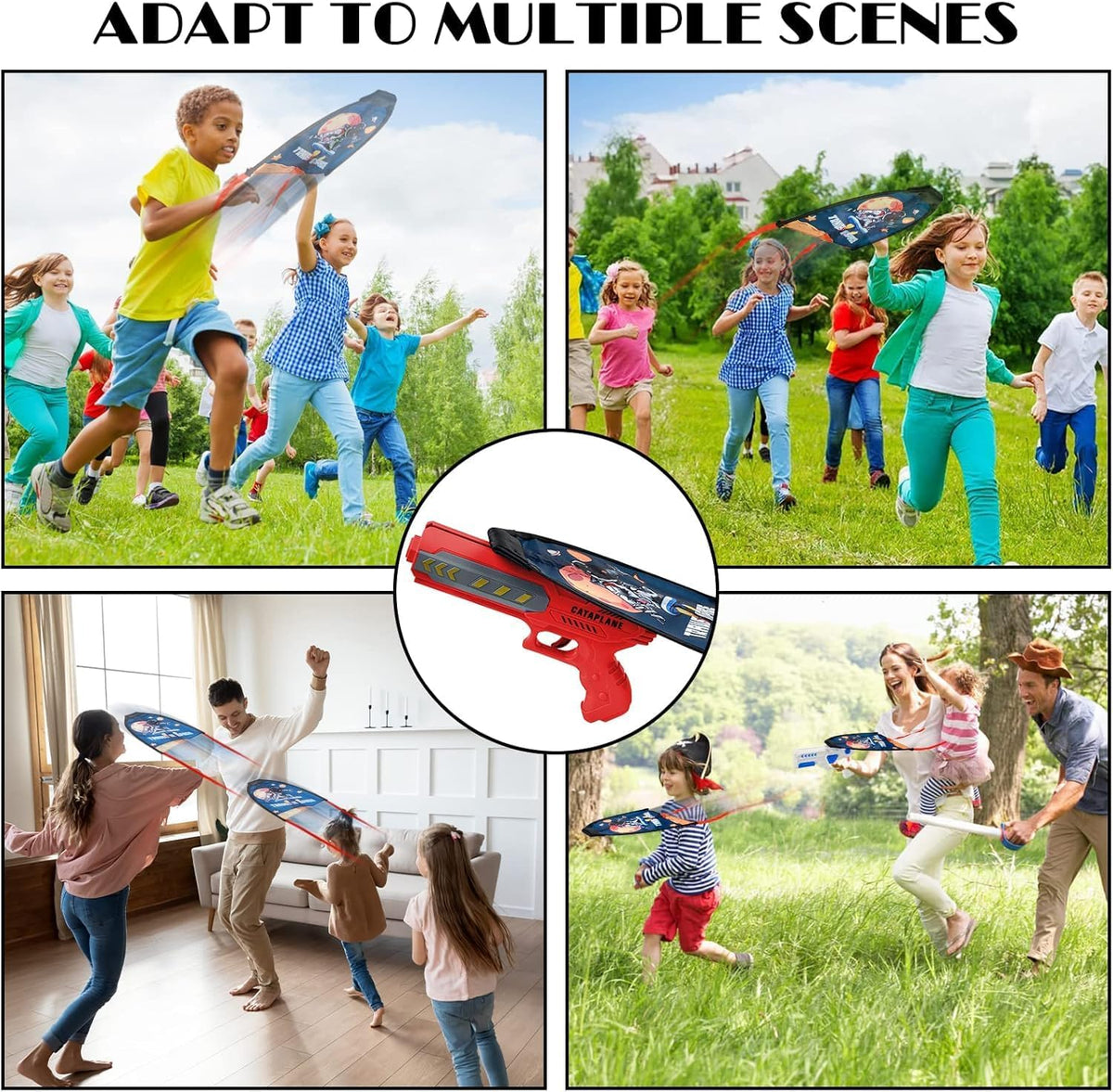 2 in 1  Kite Launcher Toy for Kids 1 Kite & 1 Gun (Random Color Will Be Shipped)