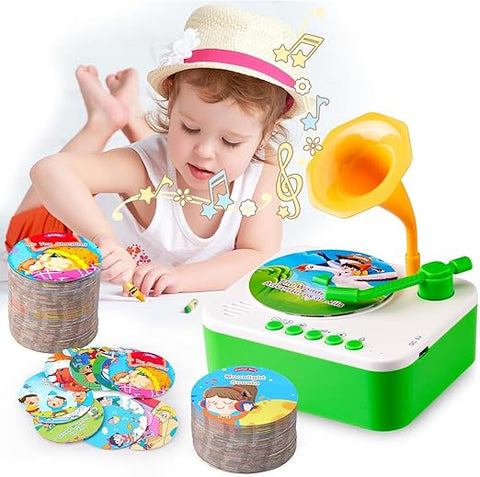 Kids Phonograph With 96 Cards - EKT3923