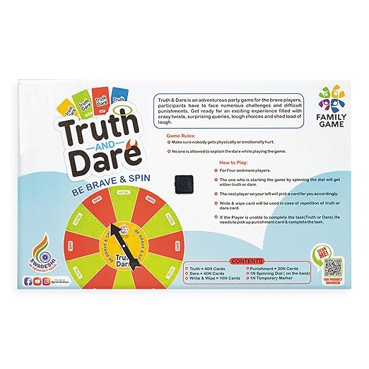 Truth And Dare Party Board Game - EKT3929