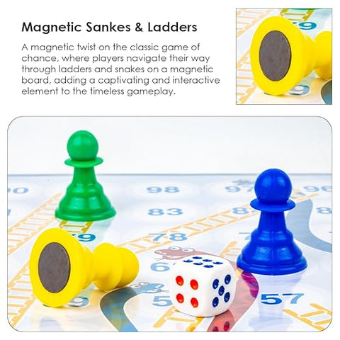Magnetic Ludo With Snake And Ladders - EKT3941