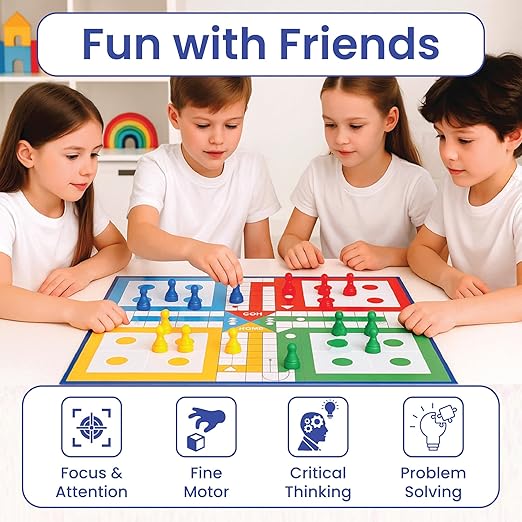Magnetic Ludo With Snake And Ladders - EKT3941