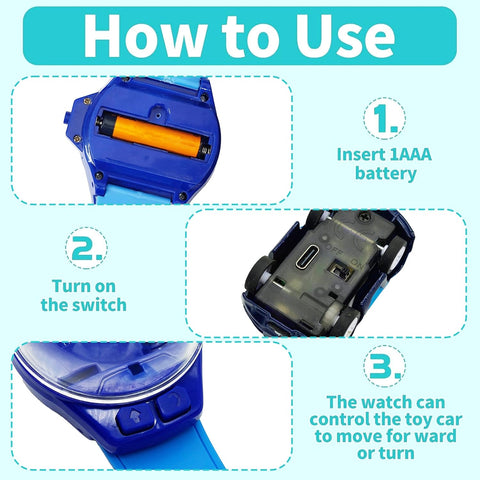 Mini Remote Control Watch Car - EKT3948