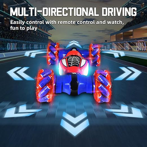 360 Degree Spider Themed RC Stunt Car - EKT3959