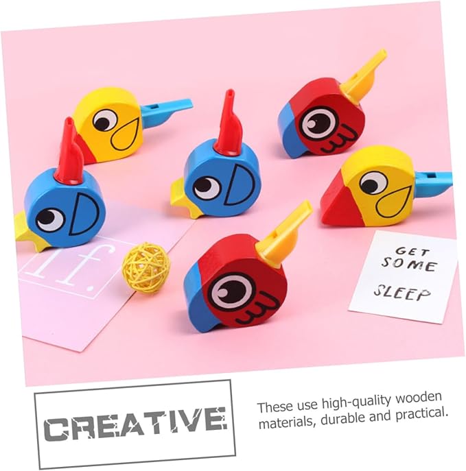 Wooden Bird Whistles For kids Random Design - EKT3965