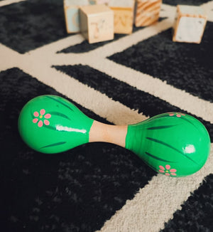 Wooden Baby Rattle Random Design - EKT3966