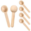 Set of 6 Reusable Cute Small Wooden Spoons for Kitchens - EKT3968