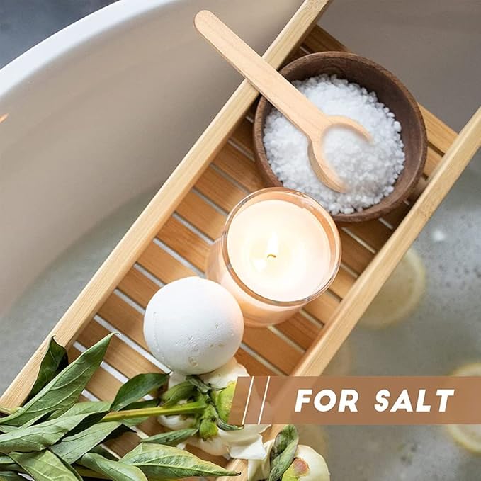Set of 6 Reusable Cute Small Wooden Spoons for Kitchens - EKT3968