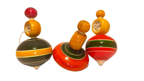 Wooden Hand Spinning Toys 1 Piece - EKT3969