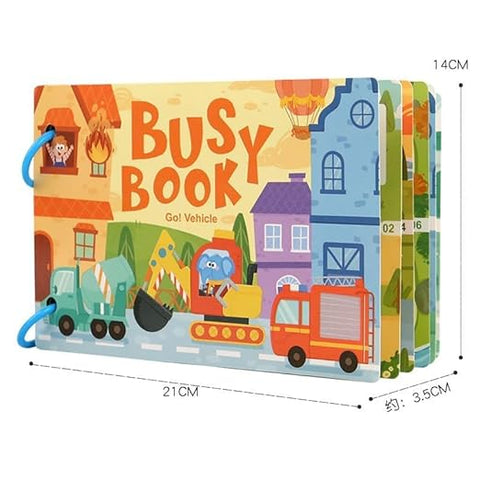 Busy Book For Toddlers Go Vechile And Hello dinosaurus Random design Will Be Shipped - EKT3973