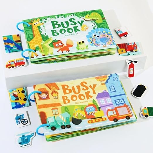 Busy Book For Toddlers Go Vechile And Hello dinosaurus Random design Will Be Shipped - EKT3973