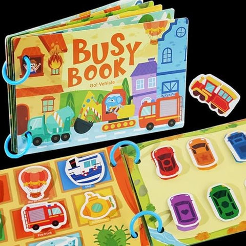 Busy Book For Toddlers Go Vechile And Hello dinosaurus Random design Will Be Shipped - EKT3973