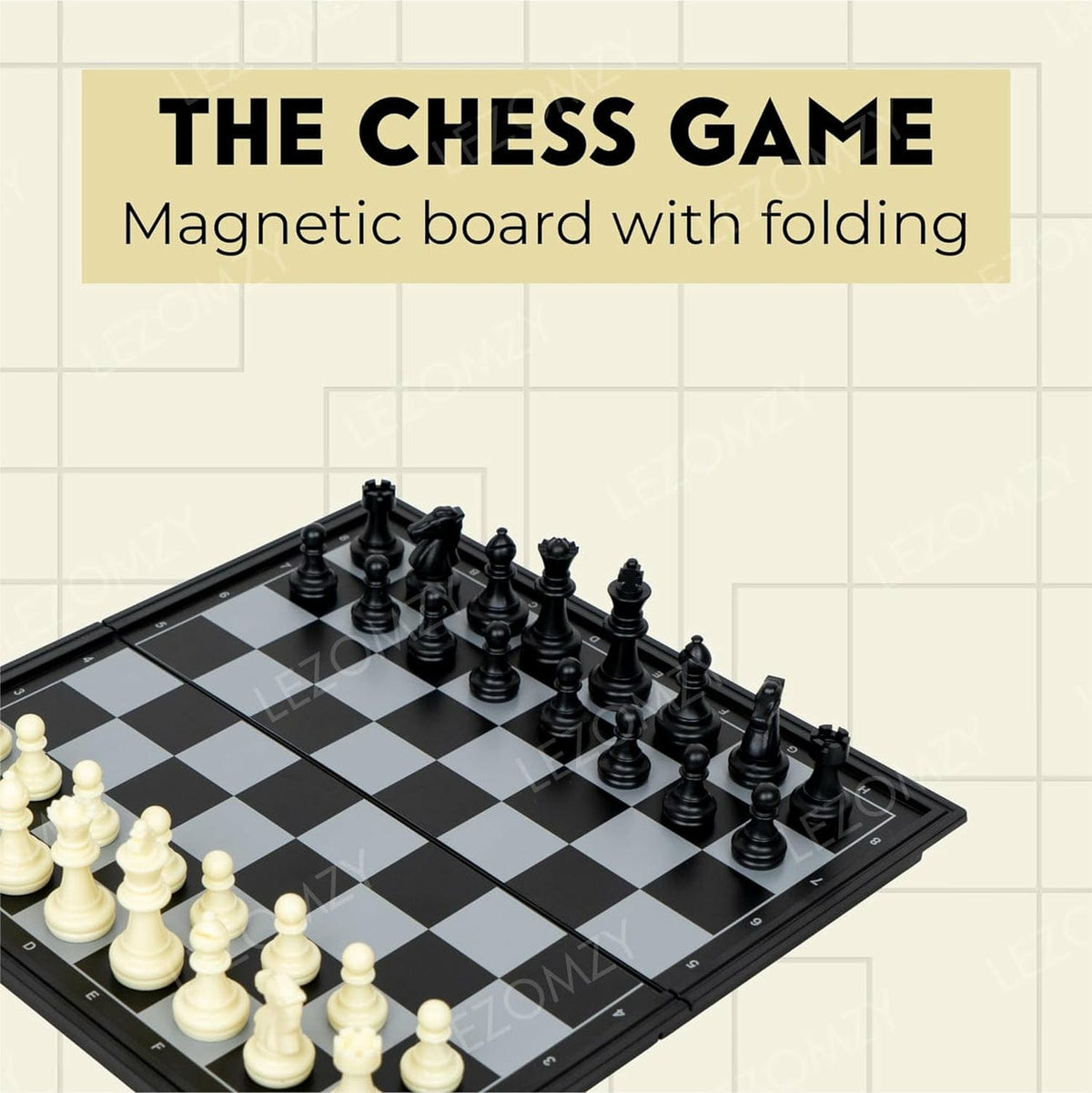 Foldable Mini Magnetic Chess Board - EKT3978